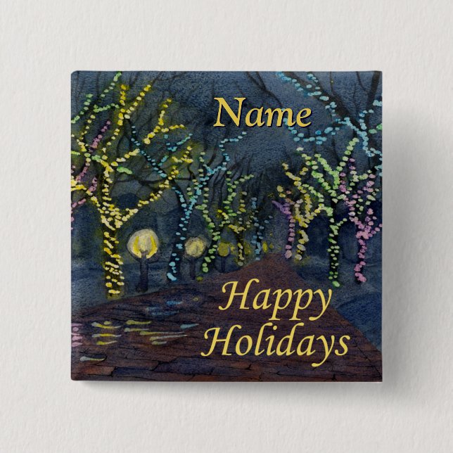 Christmas street button (Front)