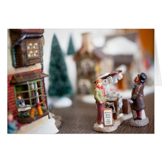 Christmas Street Miniature Village Card