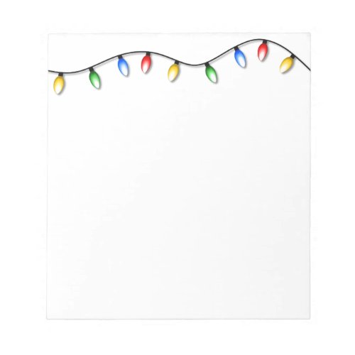 Christmas String Lights Note Pad
