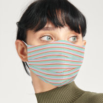 Christmas Stripe | Modern Cute Festive Stylish Adult Cloth Face Mask