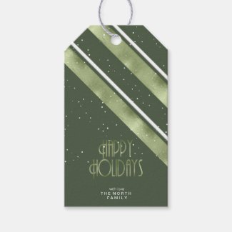 Christmas Stripe Pattern Green/White ID862