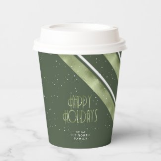 Christmas Stripe Pattern Green/White ID862