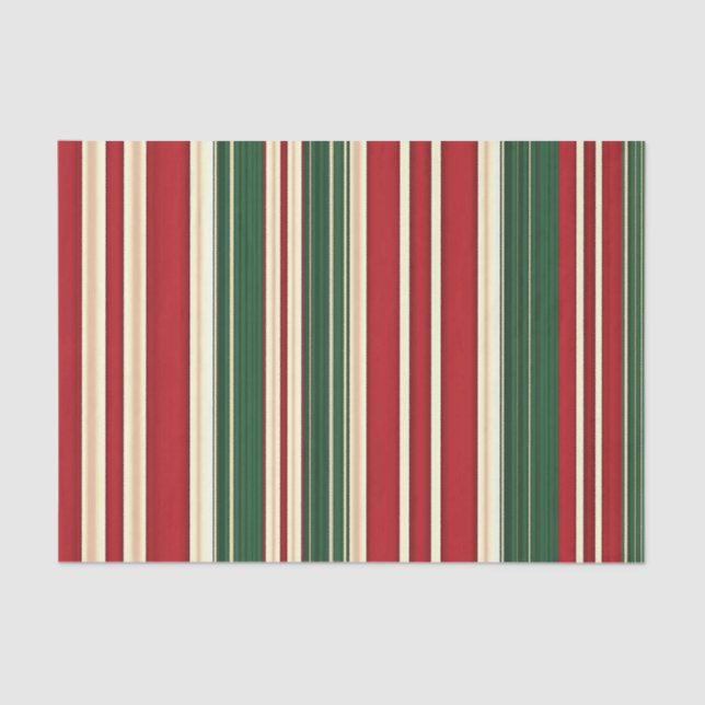 Christmas Stripes-1-TISSUE WRAPPING PAPER (Front)