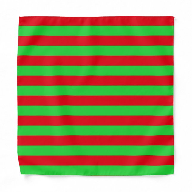 Christmas Stripes Bandana (Front)