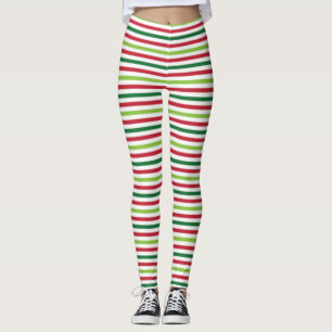 Christmas Stripes Leggings