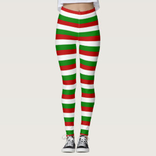 Christmas Stripes Leggings