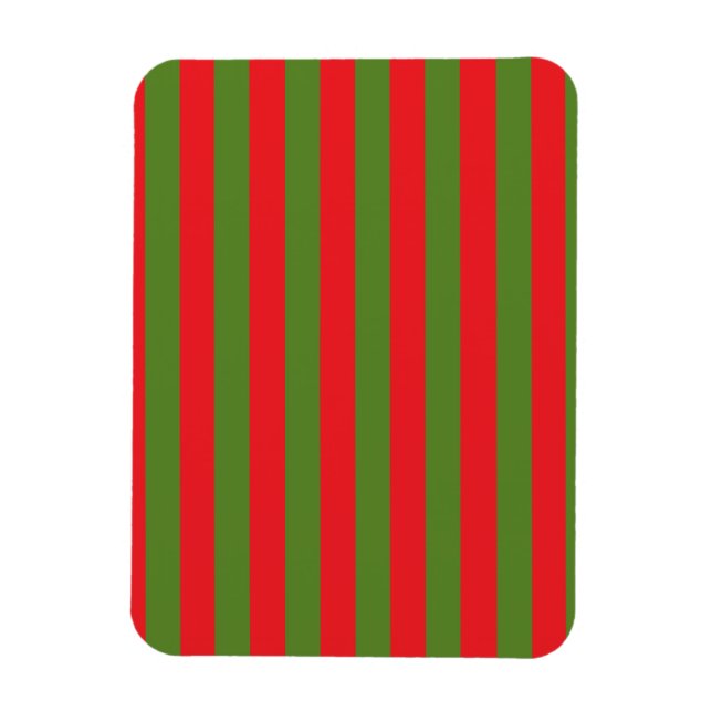 Christmas Stripes Magnet (Vertical)