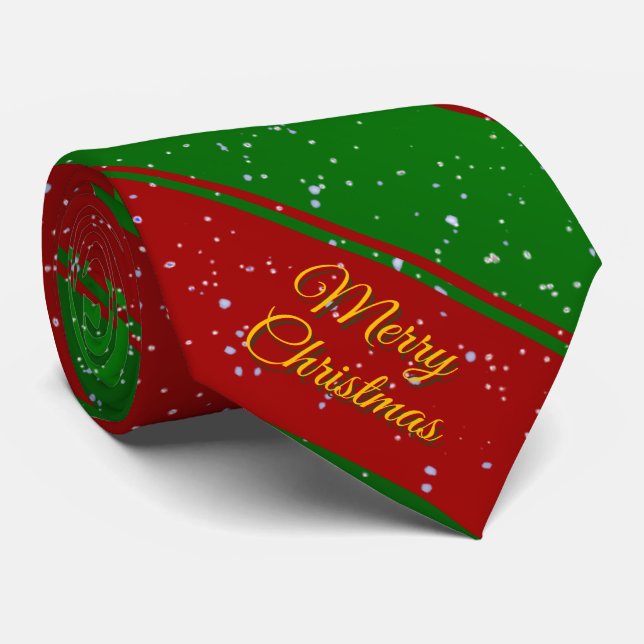 Christmas Stripes Neck Tie (Rolled)