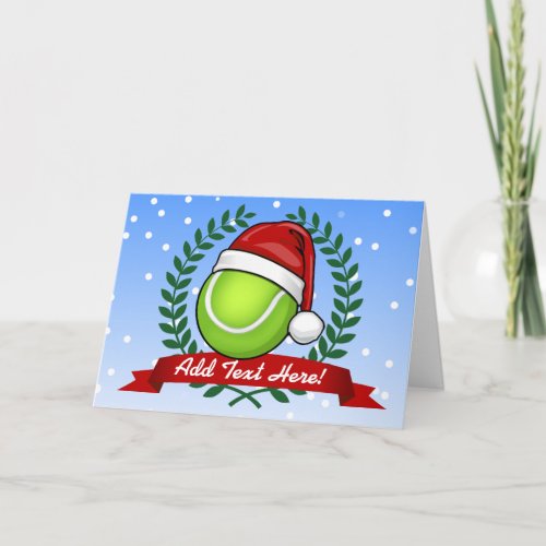 Christmas Style Tennis Ball Holiday Card