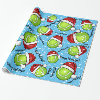 Christmas Style Tennis Ball Wrapping Paper