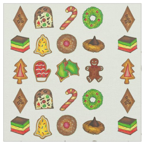 Christmas Sugar Cookie Holiday Baking Gingerbread Fabric