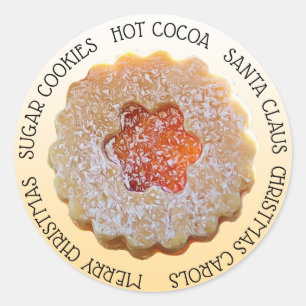 Christmas Sugar Cookie Holiday Classic Round Sticker