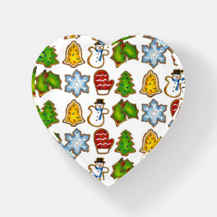 Christmas Sugar Cookies Bell Snowman Mitten Tree Paperweight