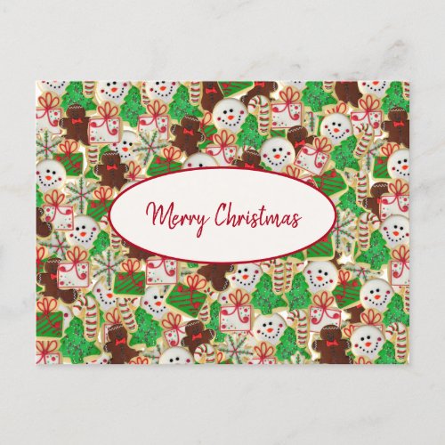 Christmas Sugar Cookies Business  Postcard