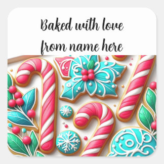 Christmas Sugar Cookies Package Sticker