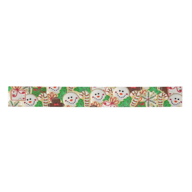 Christmas Sugar Cookies Satin Ribbon (Front)