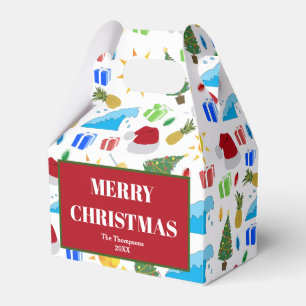 Christmas Summer Beach Holiday Favor Boxes