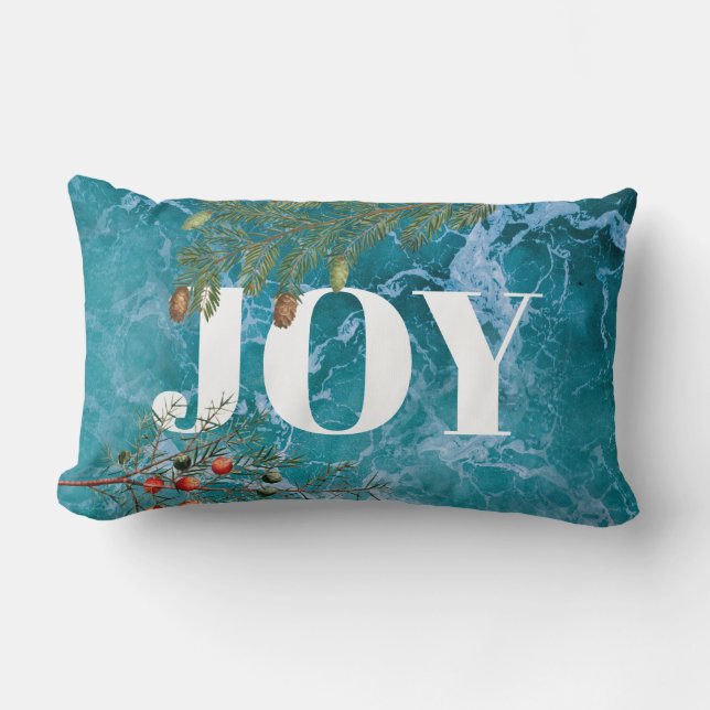 Christmas Summer Ocean Beach Joy  Lumbar Pillow (Front)
