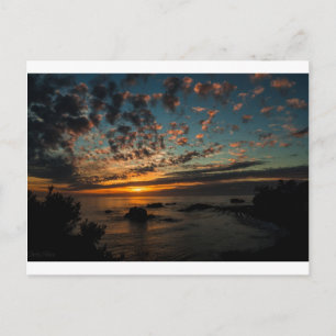 Christmas Sunset Holiday Postcard