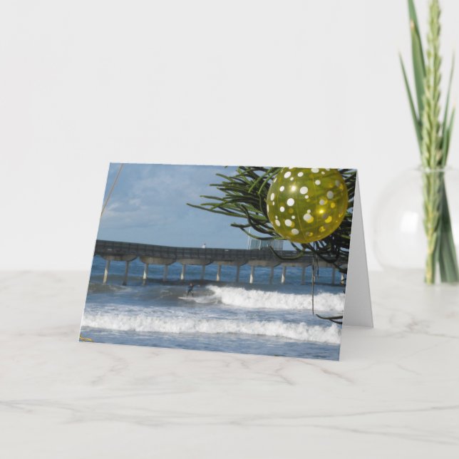 Christmas surfer holiday card (Front)