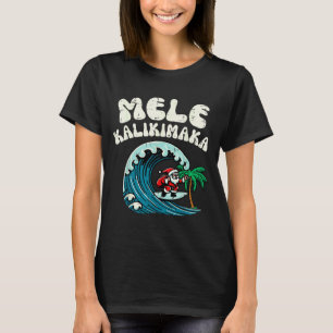 Christmas Surfing Santa Mele Kalikimaka Xmas Men B T-Shirt