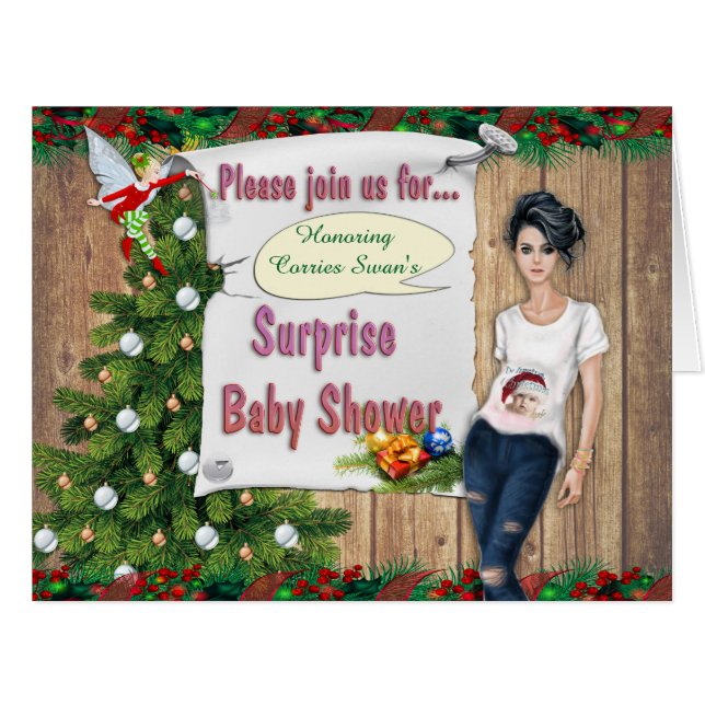Christmas Surprise Baby Shower (Front Horizontal)