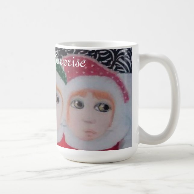Christmas Surprise cute kids Mug (Right)