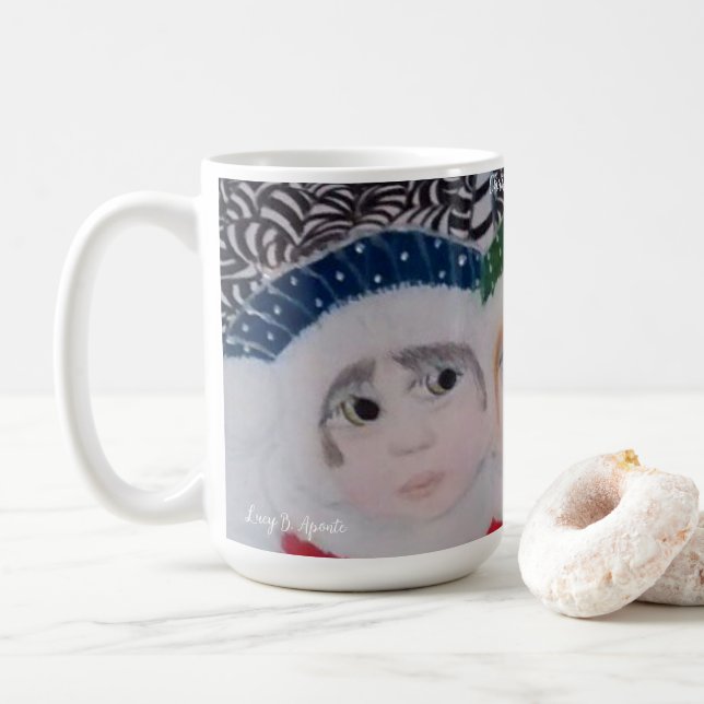 Christmas Surprise cute kids Mug (With Donut)