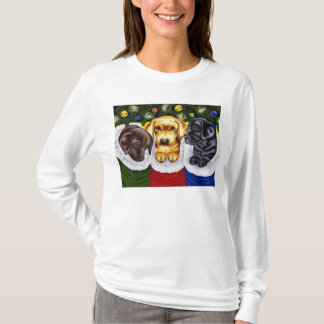 Christmas Surprise Labrador Puppies T-Shirt