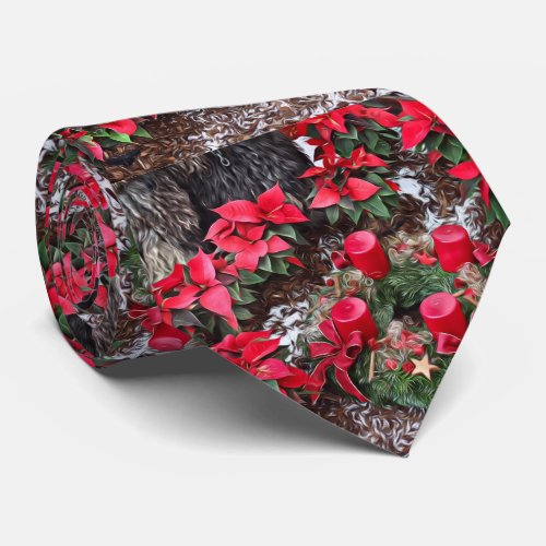 christmas surprise red neck tie