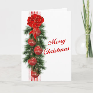 Christmas Swag Holiday Card