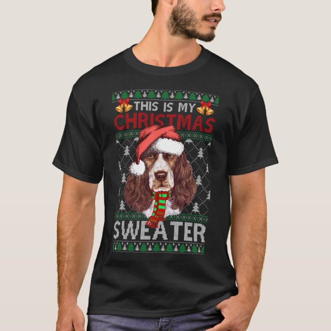 Christmas Sweater Christmas Santa English Springer (Front)