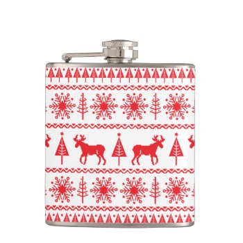 Christmas Sweater Flask by thespottedowl at Zazzle