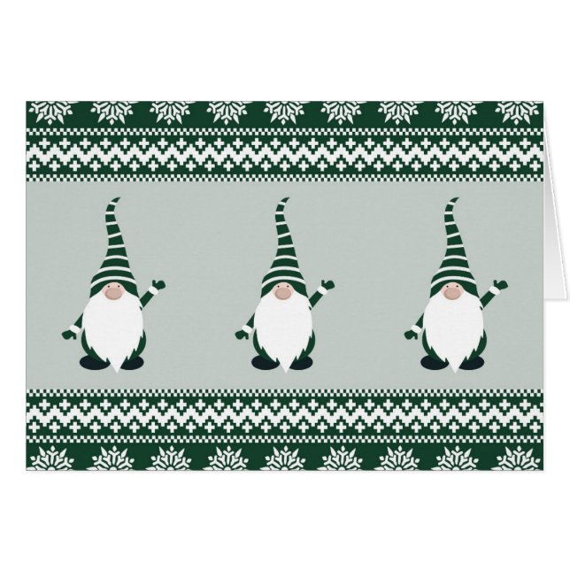 Christmas Sweater Gnomes Cards (Front Horizontal)