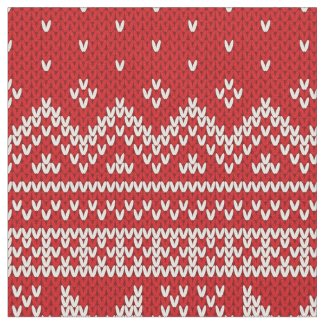 Christmas Sweater Knitting Pattern - RED Fabric