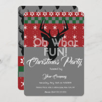 Christmas Sweater Office Party Deer Ugly Sweater Invitation