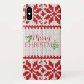 Christmas Sweater Snowflake iPhone Case