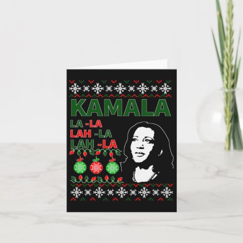 Christmas Sweater Vp Kamala Harris Biden  Card