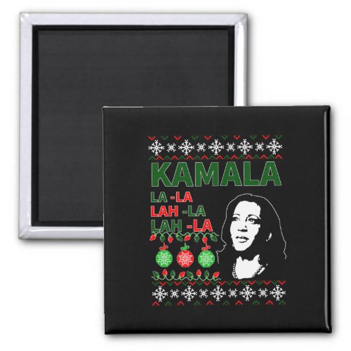 Christmas Sweater Vp Kamala Harris Biden  Magnet