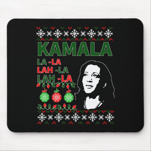 Christmas Sweater Vp Kamala Harris Biden  Mouse Pad