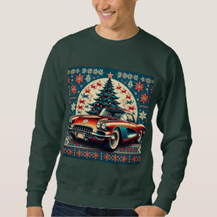 Christmas Sweatshirt Christmas Chevrolet Corvette