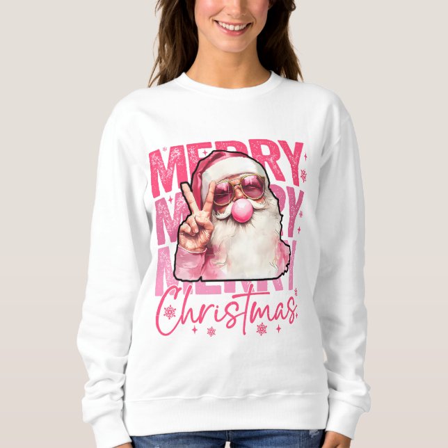 Christmas sweatshirts for women, merry christmas   (Front)