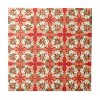 Christmas Sweet Garlands Tile by StriveDesigns at Zazzle