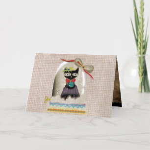 Christmas sweet little cat card