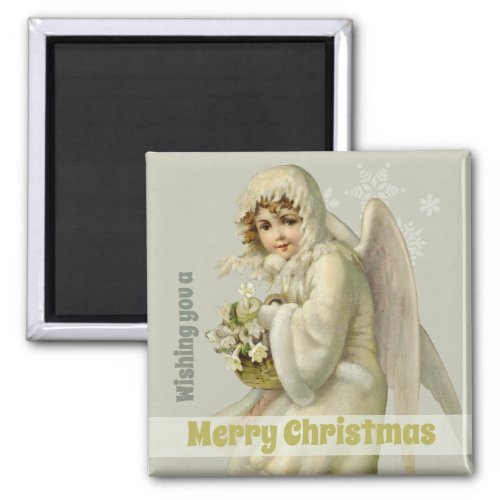 Christmas Sweet Victorian snow angel CC1190 Magnet