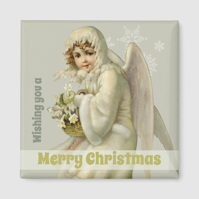 Christmas Sweet Victorian snow angel CC1190 Magnet