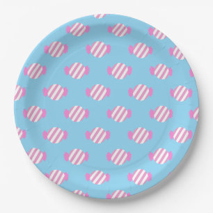 Christmas Sweets Blue Paper Plates