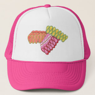 Christmas Sweets Ribbon Hard Candy Holiday Trucker Hat