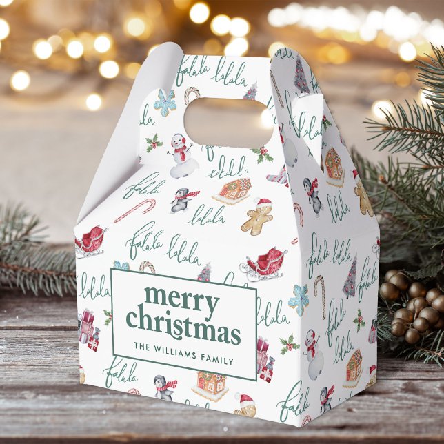 Christmas Sweets & Snowmen Favor Boxes (Creator Uploaded)