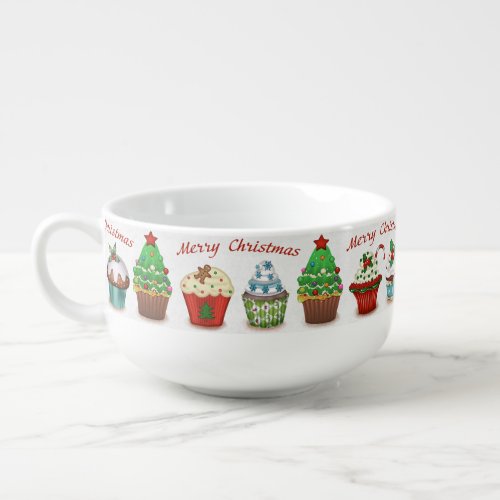 Christmas sweets soup mug